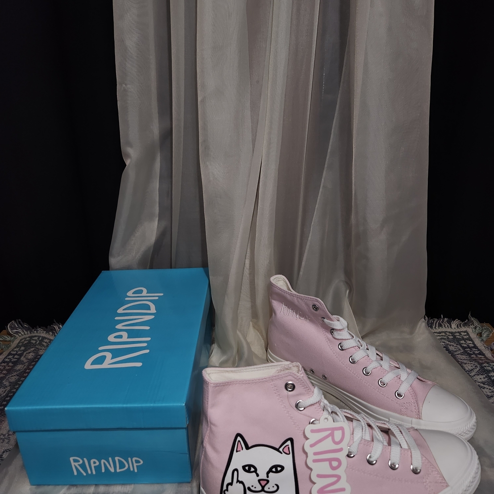 RIPNDIP Pink High-Top Sneakers